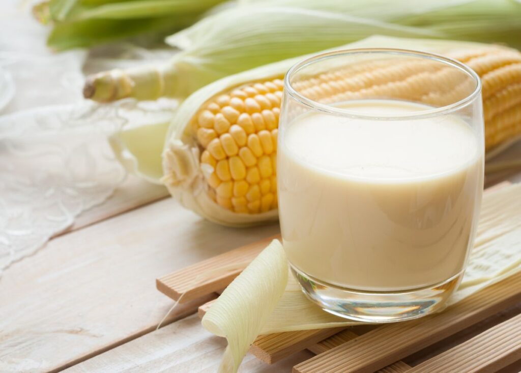 Thành phẩm sữa ngô nước cốt dừa