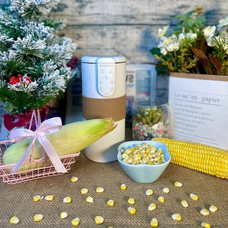 Cách làm sữa ngô nếp bằng máy làm sữa hạt