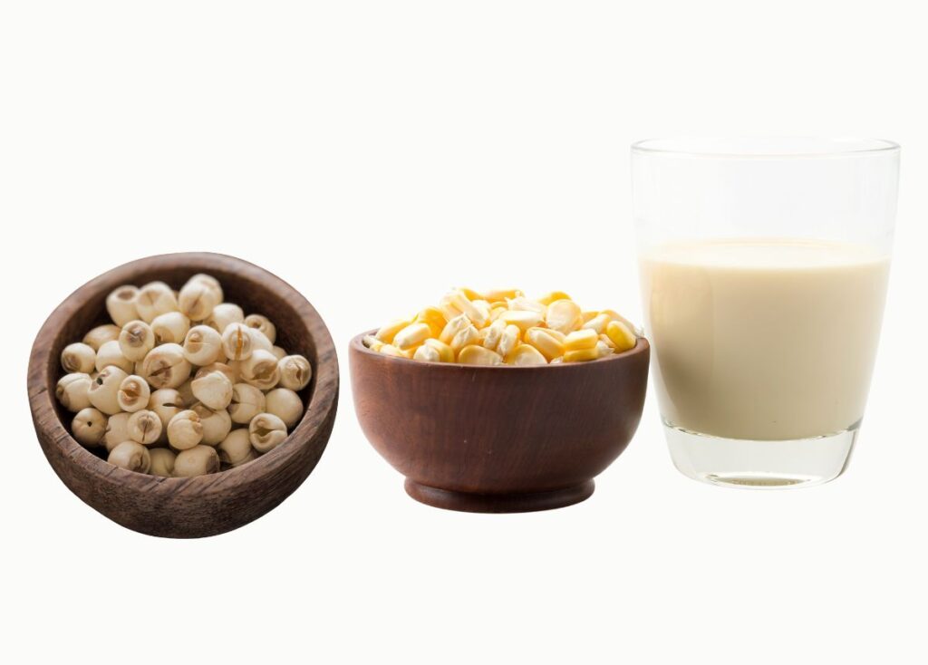 cách làm sữa ngô hạt sen