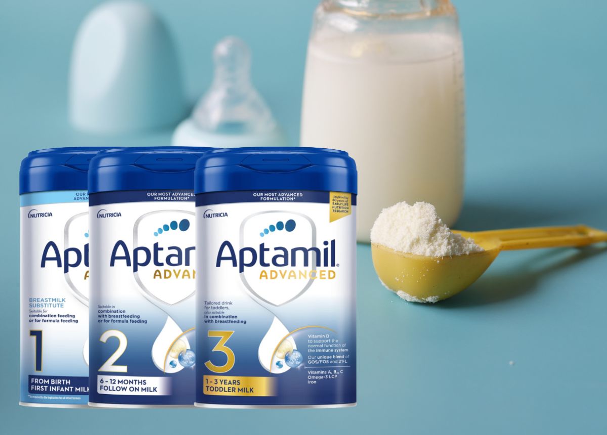 Cách pha sữa Aptamil Anh