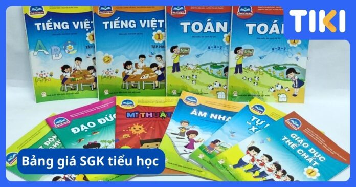 Bảng giá SGK tiểu học