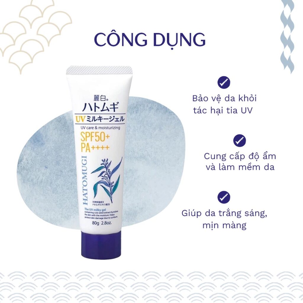 Kem chống nắng Nhật Bản Hatomugi