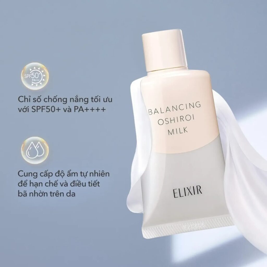 Sữa chống nắng Elixir Dưỡng Da Kiềm Dầu