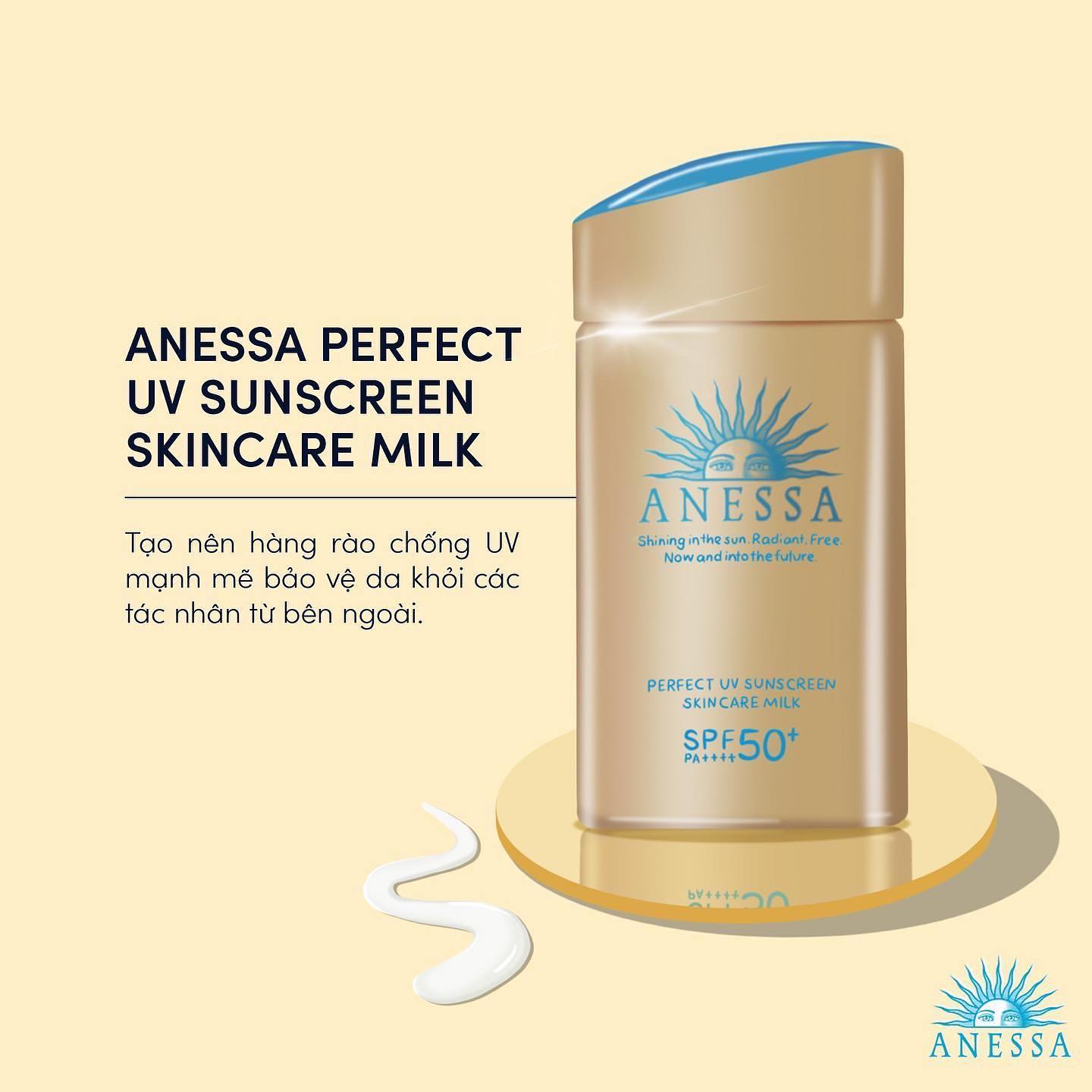 Kem chống nắng Anessa Perfect UV Sunscreen Skincare Milk