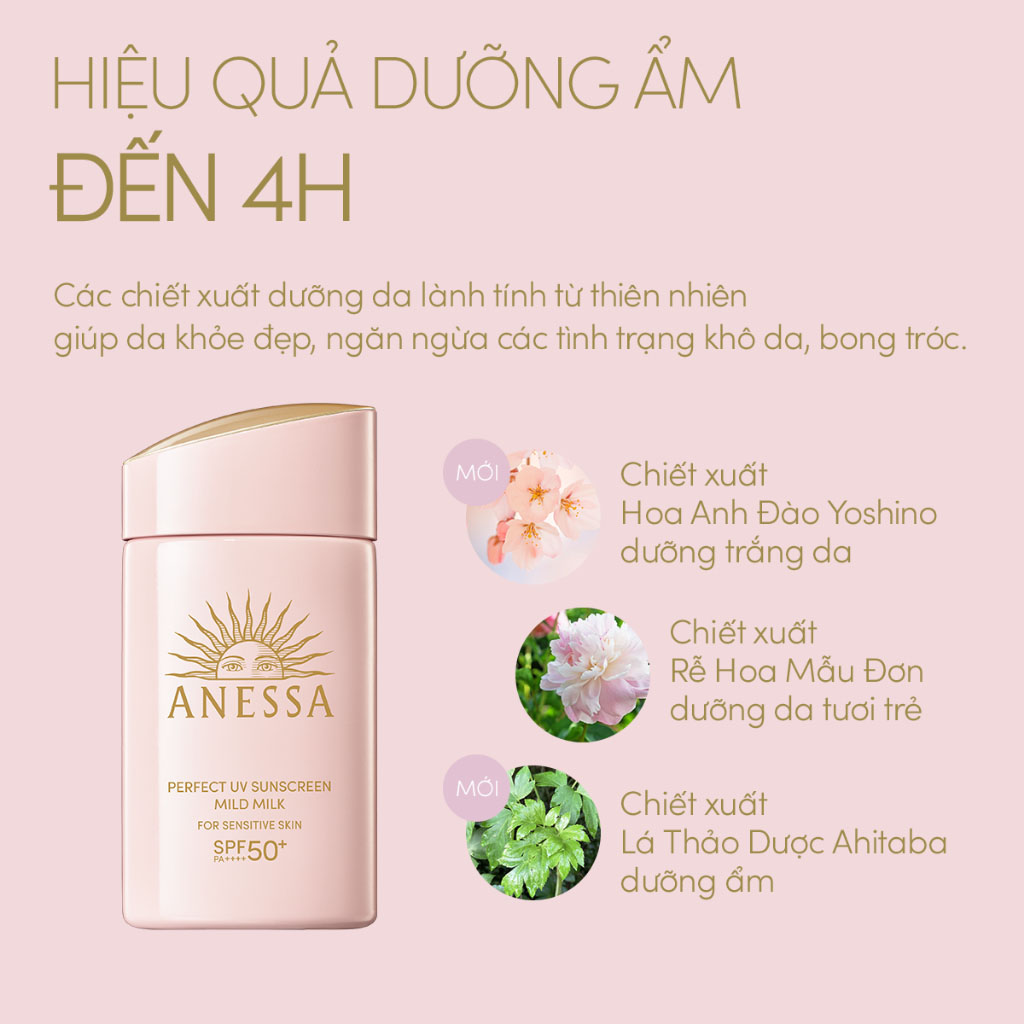 Kem chống nắng Anessa Perfect UV Sunscreen Mild Milk