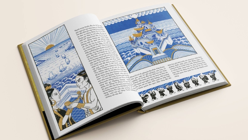 Sách là một cuốn art book được đầu tư công phu.