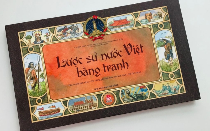 Lược sử nước Việt bằng tranh tái hiện hành trình 4000 năm kết thúc bằng tranh minh họa ngày thống nhất đất nước