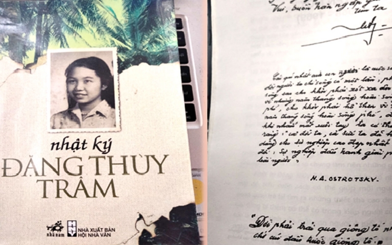 Quyển nhật ký mang một ngọn lửa của lòng yêu nước