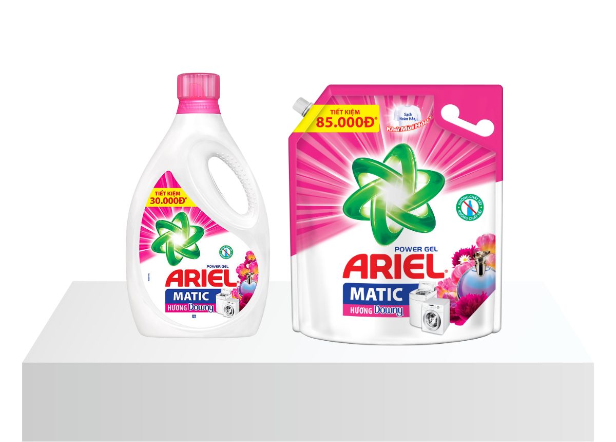 Nước giặt Ariel Matic hương Downy