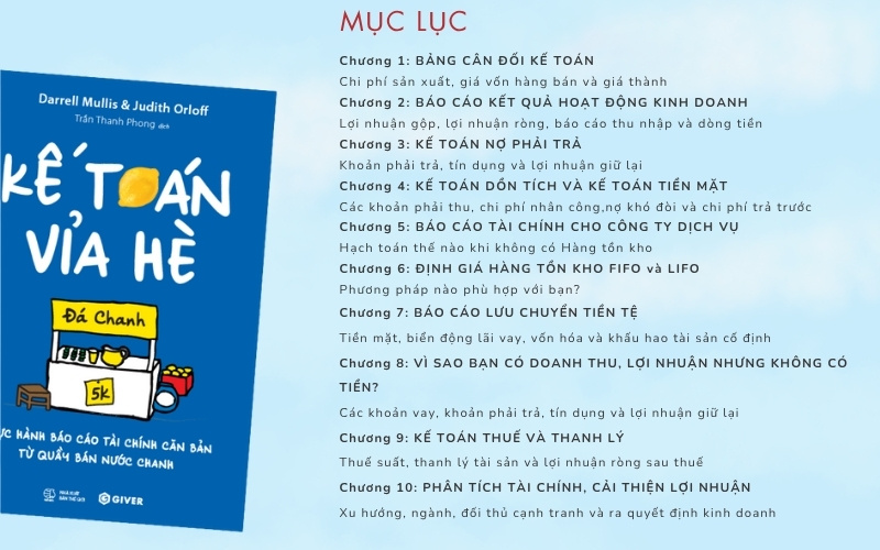 Cuốn sách được cấu trúc thành 10 chương
