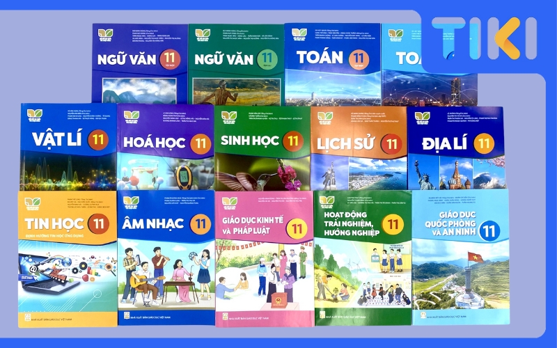 Sách giáo khoa lớp 11 được bán trên Tiki