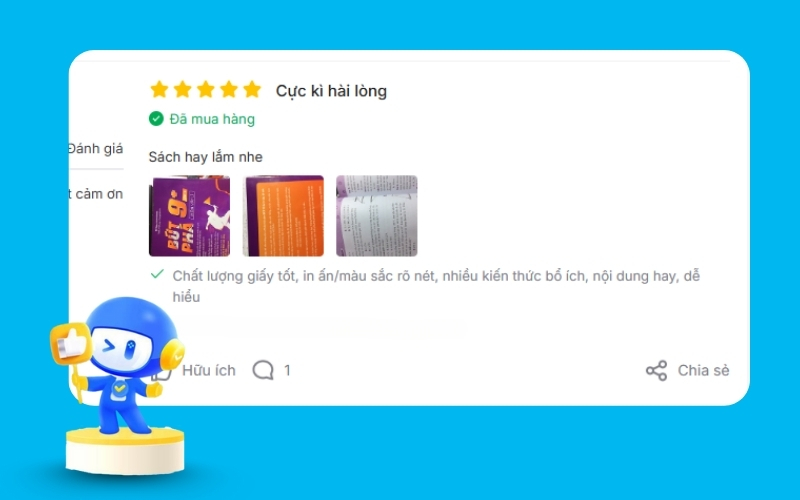 Tham khảo đánh giá từ cộng đồng trước khi mua sách