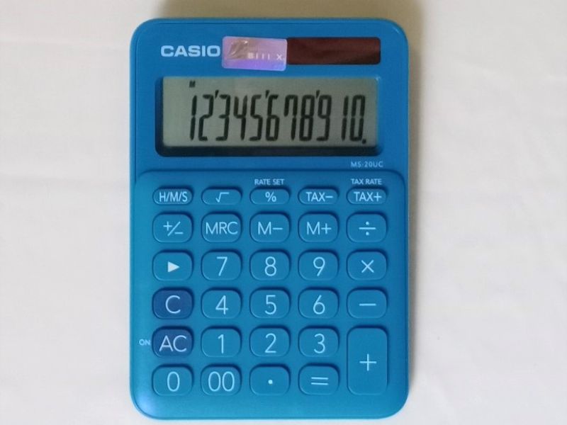 Casio MS-20UC là máy tính để bàn mini không có nhiều chức năng phức tạp