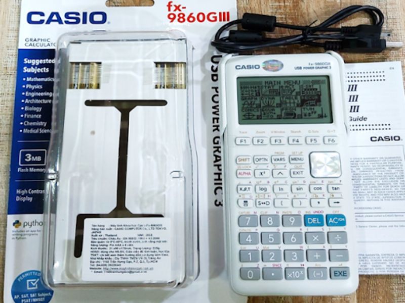 Máy tính Casio FX-9860GIII là dạng máy tính đồ họa mạnh mẽ