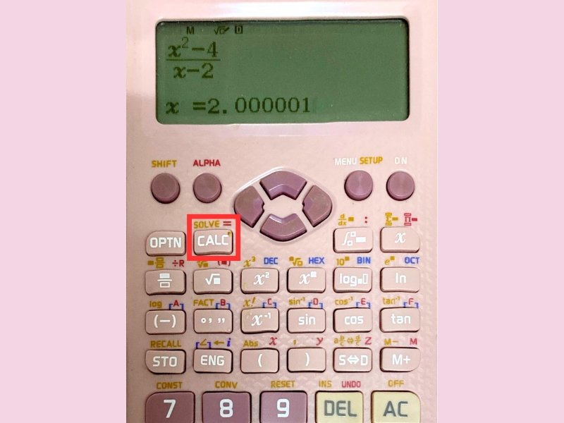 Tính nhanh giới hạn (limit) bằng phím CALC
