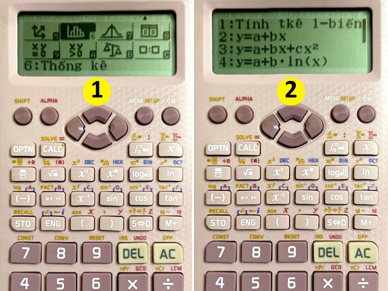 Chế độ STAT: Xử lý bài toán thống kê