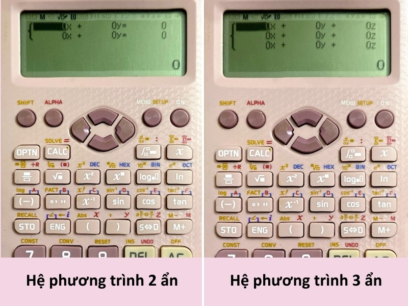 Giải hệ phương trình hai và ba ẩn