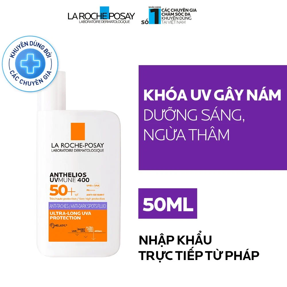 Kem chống nắng La Roche Posay dạng sữa Anthelios UVMune400 Anti-dark Spots SPF50+