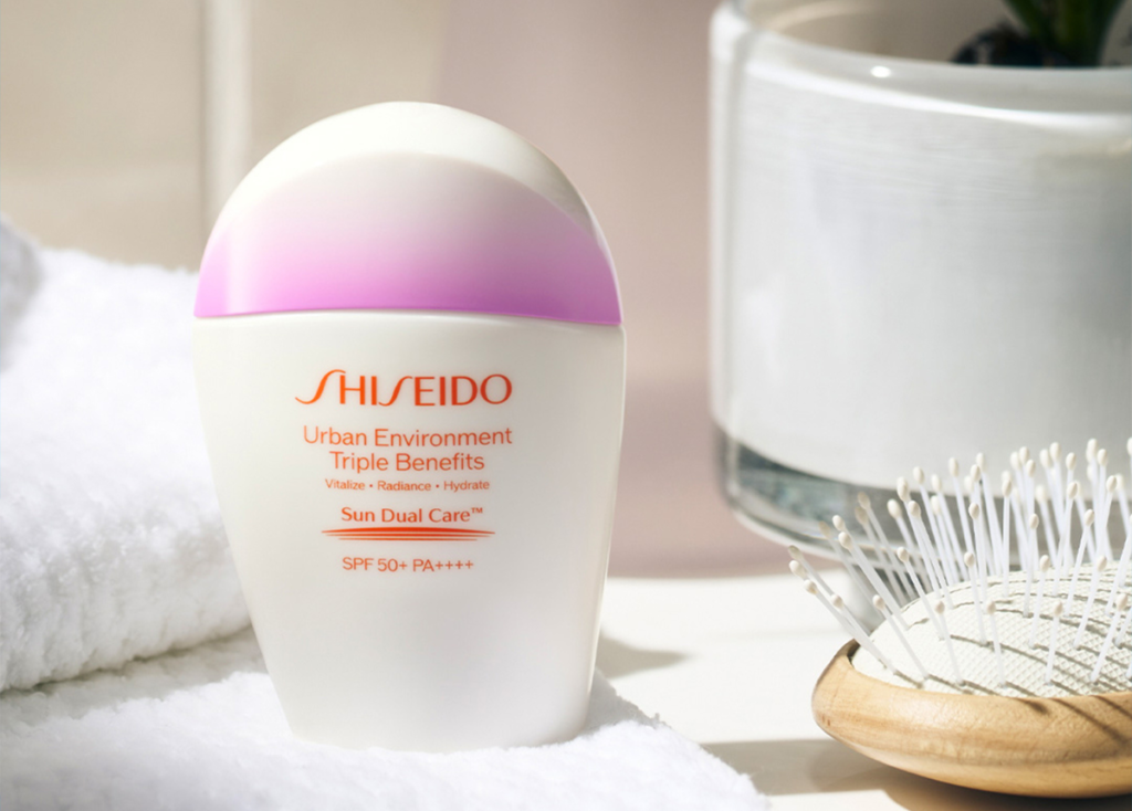Kem chống nắng Shiseido Urban Environment Triple Beauty Suncare Emulsion