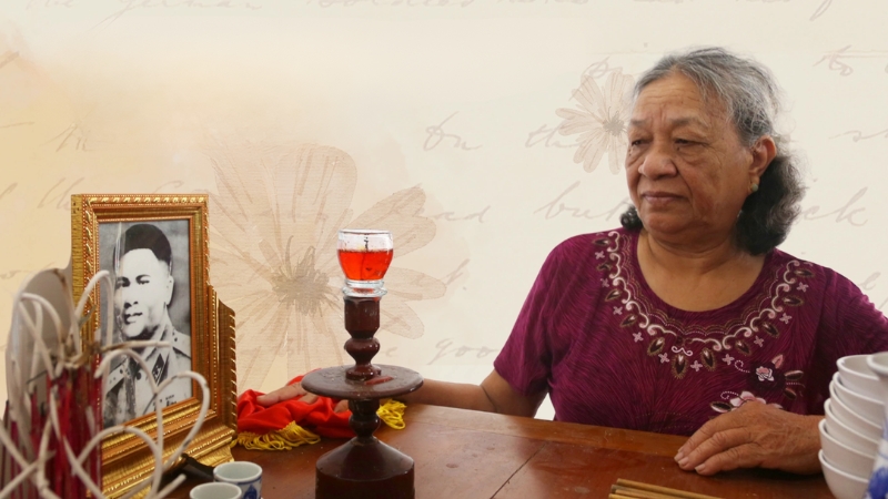 Niềm an ủi lớn nhất của bà Khơi là tìm thấy hài cốt của liệt sĩ Lê Binh Chủng và đưa về quê an táng tại quê nhà Nghệ An