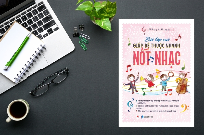 Sách Bài tập vui giúp bé thuộc nhanh nốt nhạc