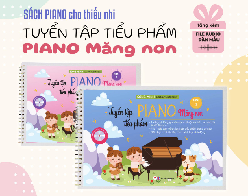 Sách Tuyển tập tiểu phẩm piano măng non