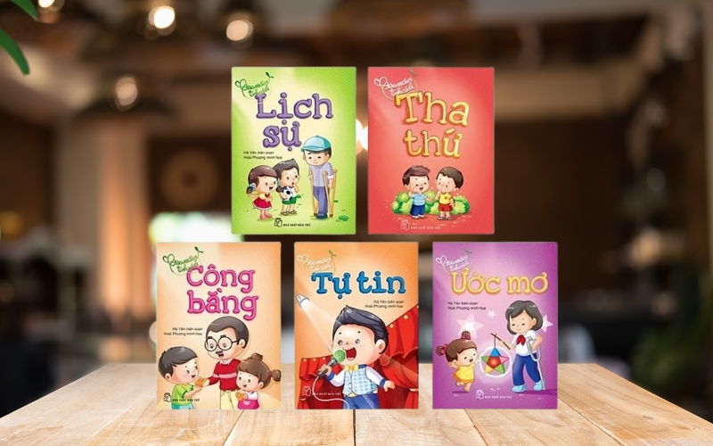 Bộ sách Gieo Mầm Tính Cách thường xoay quanh các chủ đề gần gũi