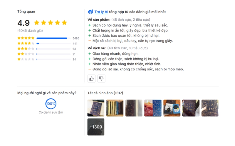 Bạn nên tham khảo review từ những người mua trước để có cái nhìn tổng quan