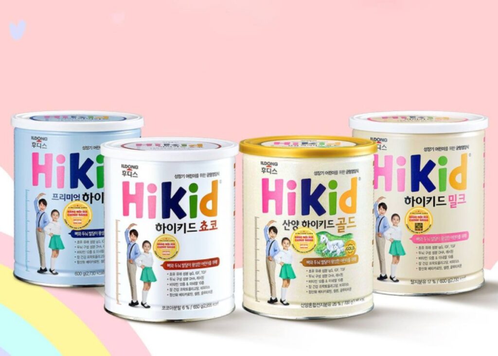 Sữa bổ sung canxi cho bé Hikid