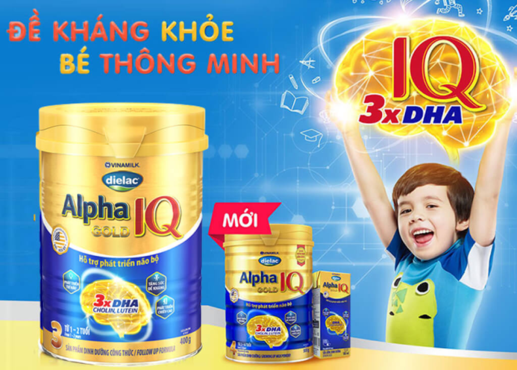 Sữa bột Vinamilk Dielac Alpha Gold IQ