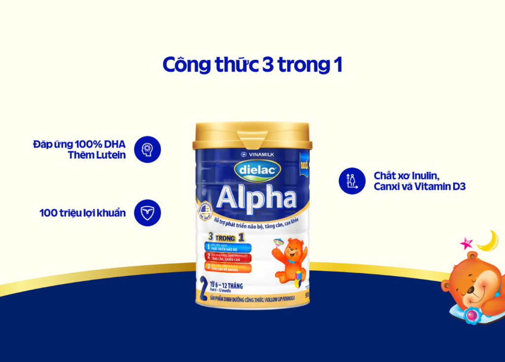 Sữa bột Vinamilk Dielac Alpha