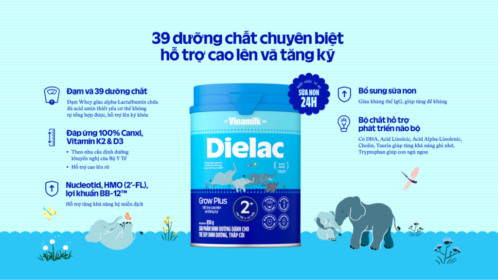 Sữa bột Vinamilk Dielac Grow Plus