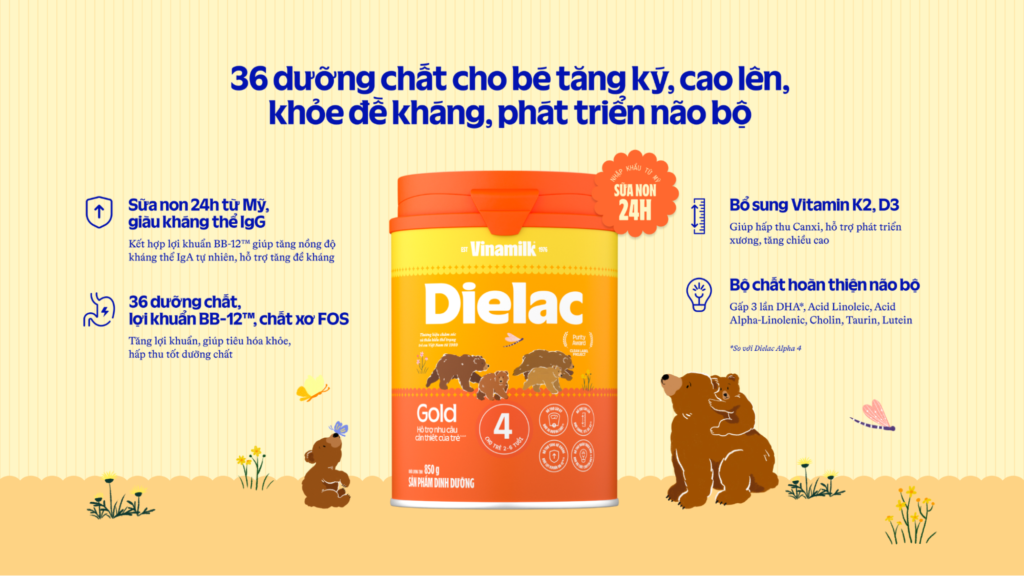 Sữa bột Vinamilk Dielac Gold