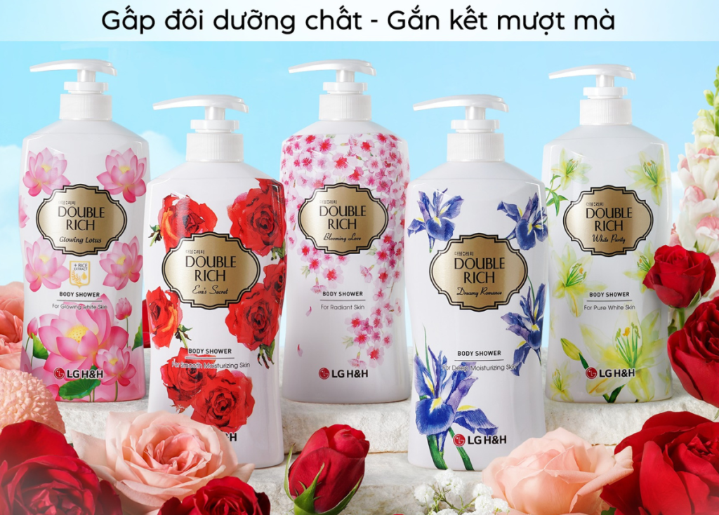 thương hiệu sữa tắm double rich