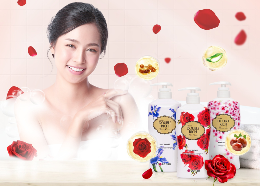 Sữa tắm Double Rich với thành phần tự nhiên lành tính