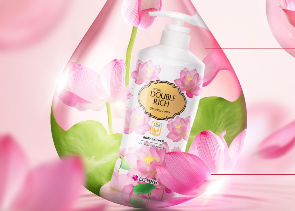 Sữa tắm Double Rich Glowing Lotus chiết xuất Hoa Sen & Tinh Chất Gạo
