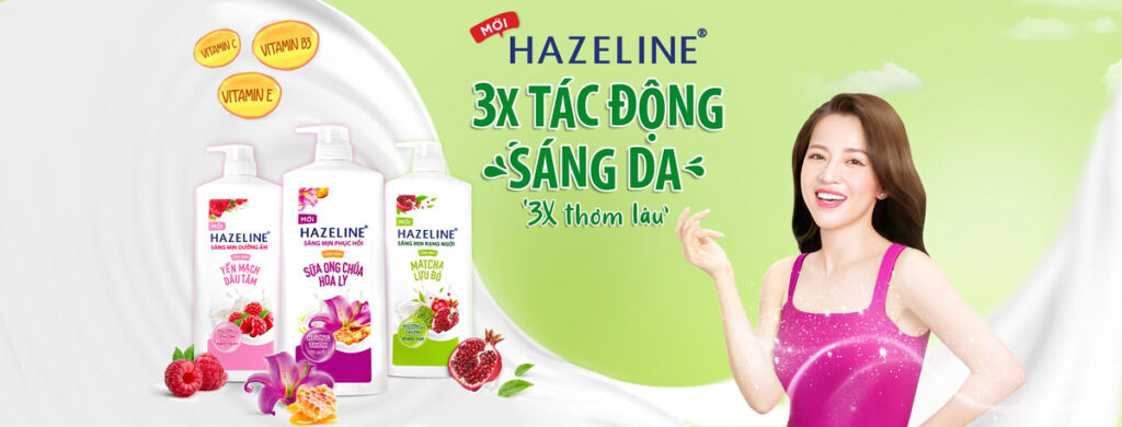 giới thiệu thương hiệu sữa tắm Hazeline