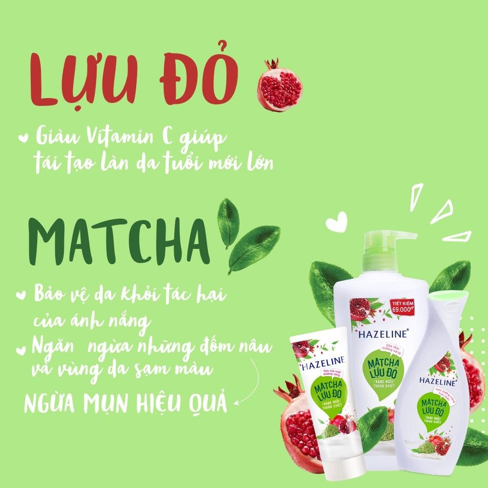 Thành phần sữa tắm Hazeline