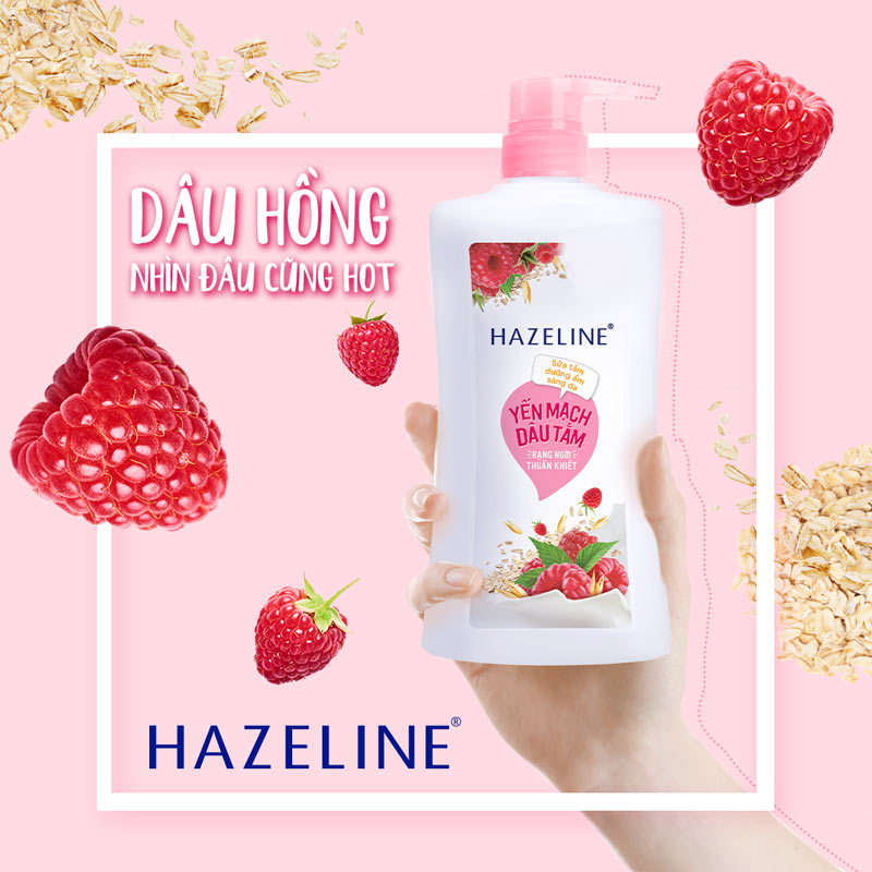 Sữa tắm Hazeline yến mạch dâu tằm