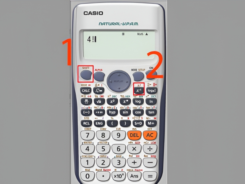Cách bấm giai thừa trên máy tính Casio fx-580VN X và fx-570VN Plus