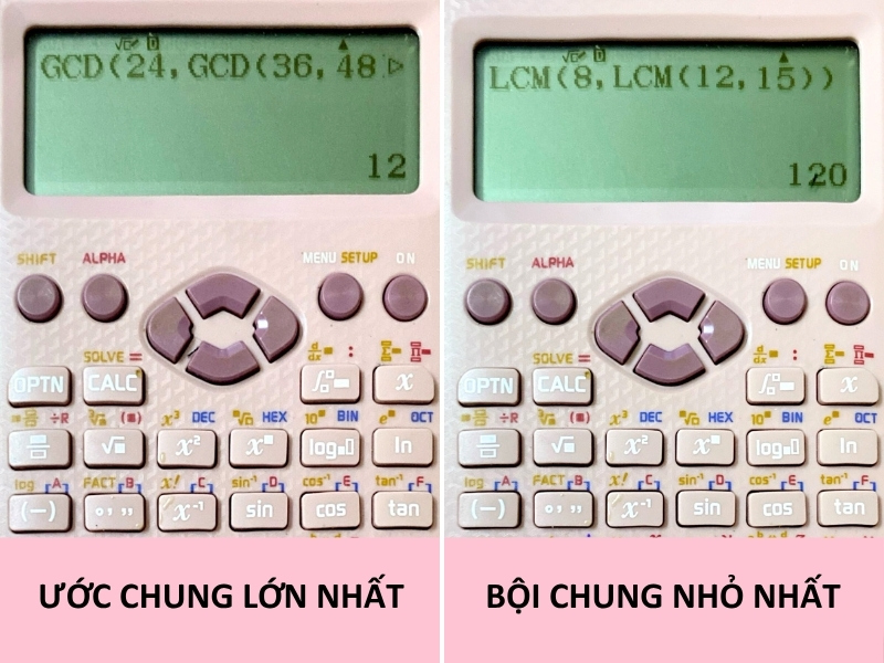 Tìm ƯCLN và BCNN