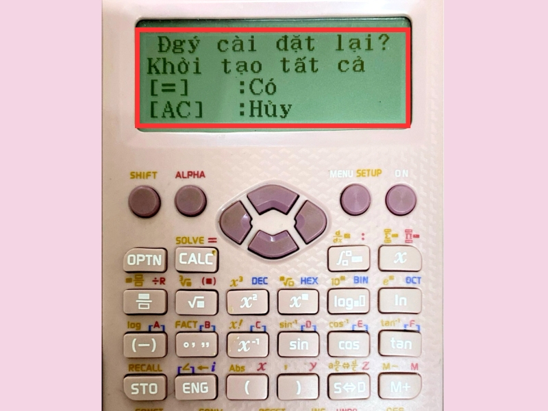 Hướng dẫn reset máy (Initialize All)