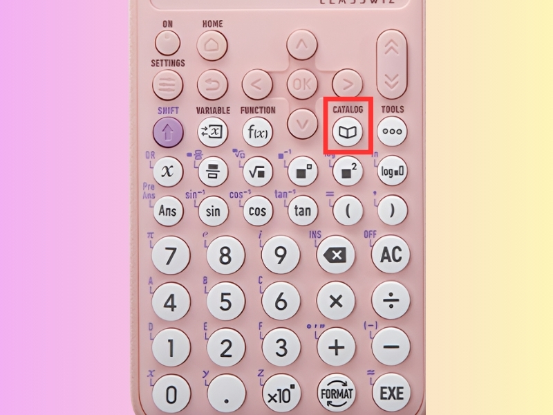 Cách thực hiện đối với máy tính Casio FX-880BTG