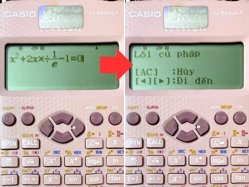 Lỗi cú pháp (Syntax ERROR)