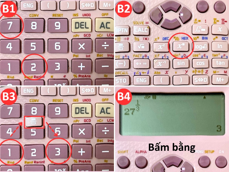 Cách tính lũy thừa với số mũ phân số (Tính căn bậc n)