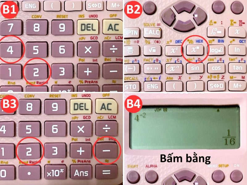 Cách tính lũy thừa với số mũ âm
