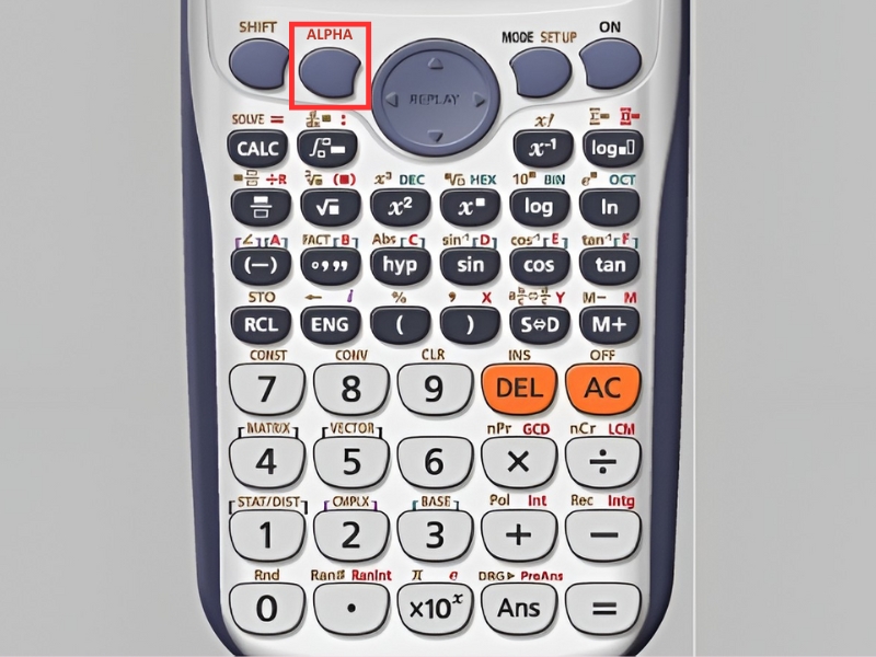 Nguyên tắc viết chữ trên máy tính Casio: Sử dụng phím ALPHA