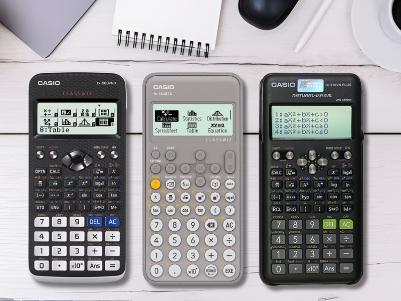 Các model máy Casio phổ biến nhất