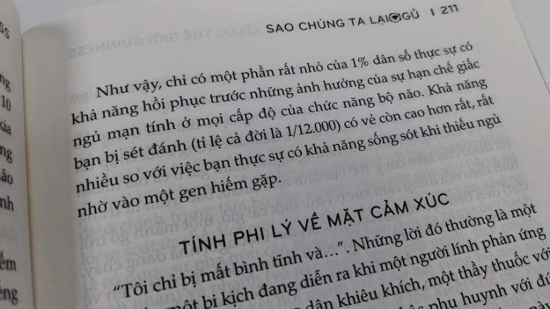 Sao Chúng Ta Lại Ngủ của Matthew Walker là lựa chọn không thể tuyệt vời hơn