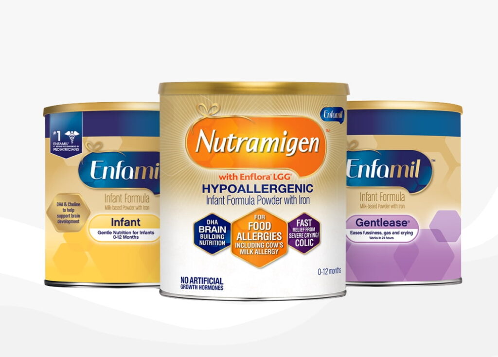 Enfamil Gentlease và Enfamil Nutramigen